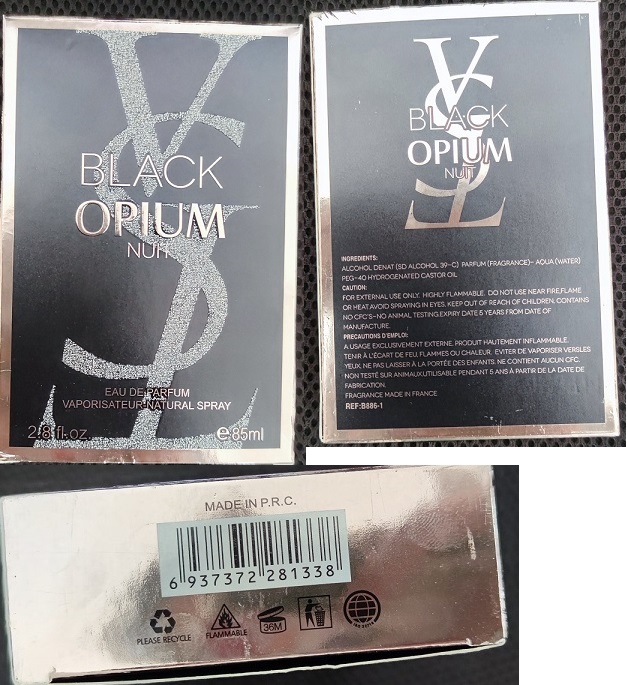 Nebezpečný výrobek - BLACK OPIUM NUIT, VST, EAU DE PARFUM číslo šarže/ sp. do: REF: B886-1, MFD: 2019/03/18, EXP: 2024/03/17