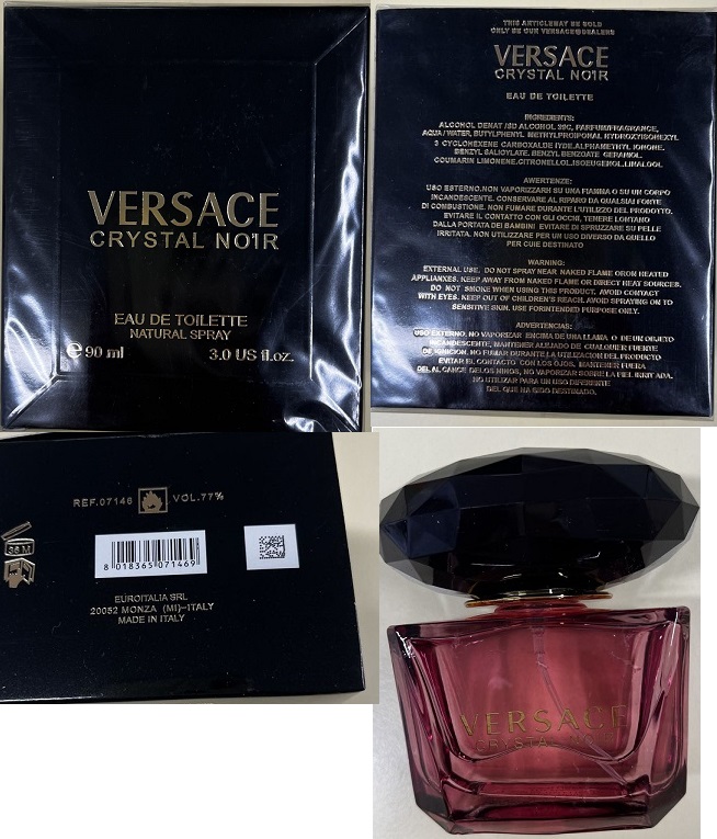 PADĚLEK: parfémová voda VERSACE CRYSTAL NO’IR, EAU DE TOILETTE