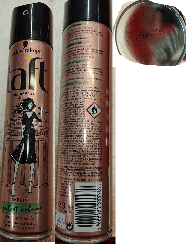 Schwarzkopf taft HAIRSPRAY, BERLIN, Wavy Volume, opulent volume, EXTRA STRONG 3